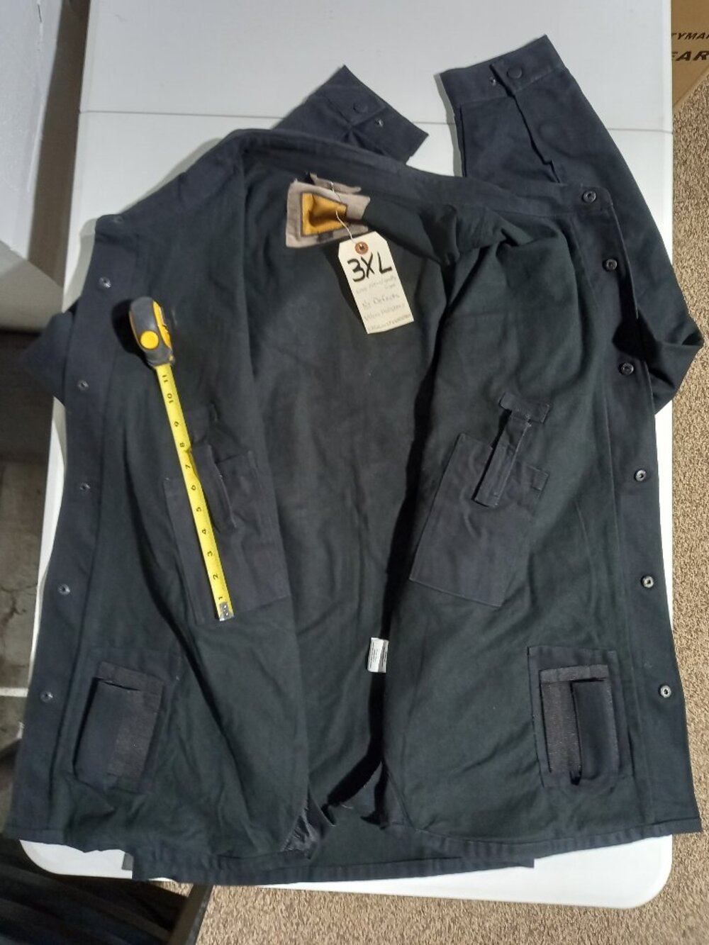 Men's Concealed Carry Flannel Lined Canvas Shirt Jacket + LS Henley | 3XL - Picture 5 of 12